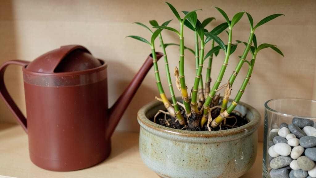 Overwatered Bamboo Plant: Root Rot Rescue With Air-Drying Cure