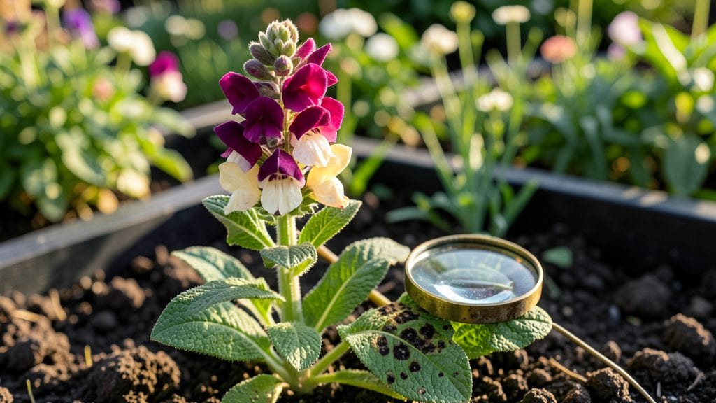 Snapdragon Plant Diseases: Yellow Leaf Spots and Black Stem Rot Solutions