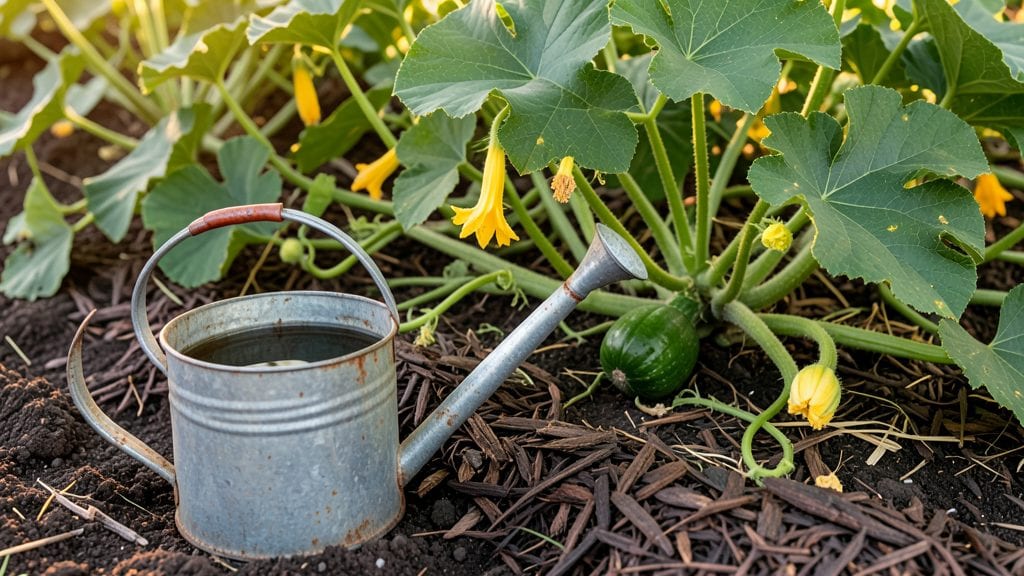 Watering Squash Plants: The Perfect Balance for Vines and Fruit